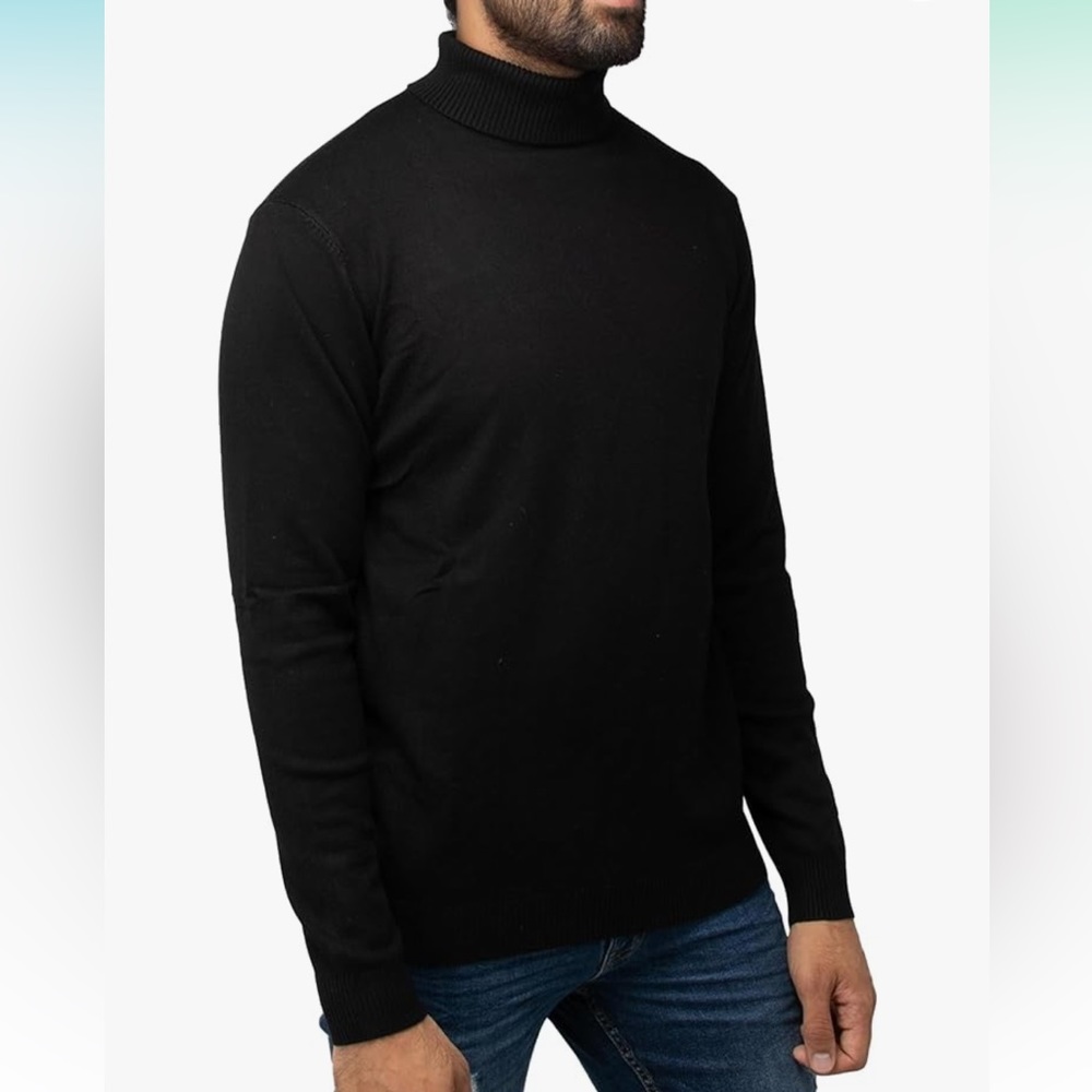 Men’s XRAY jeans XL black, slim fit, premium comfort turtleneck.